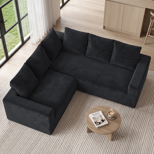 Corner sofa shaped 6 - sofa,