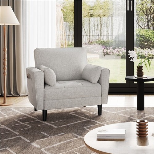 Modern single sofa fabric - sofa, 1