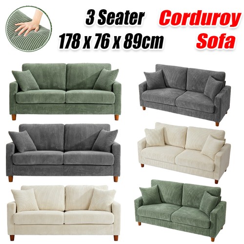 178cm modern corduroy sofa - 178cm,