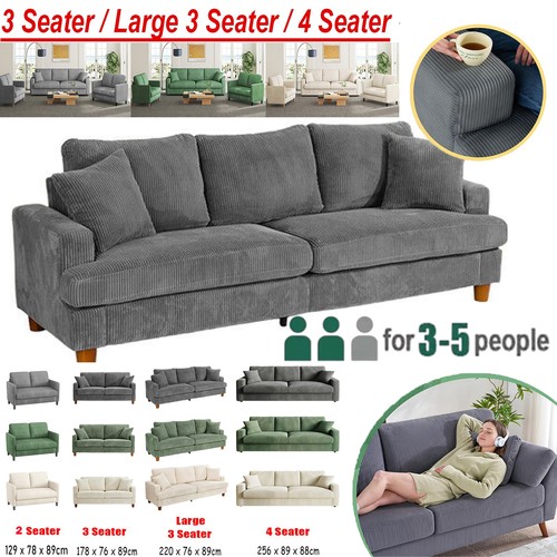 Seater corduroy sofa - corduroy,