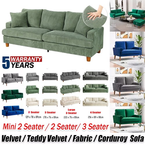 Seater teddy velvet - seater, sofa