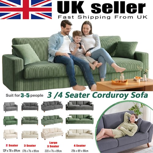 Seater corduroy sofa - 2/3/4,
