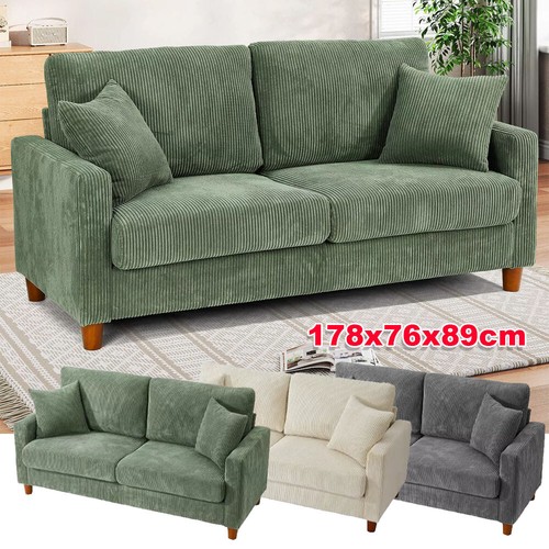 Corduroy sofa seater - corduroy, modern