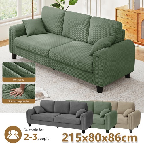 Waffle fabric sofa seater - fabric,