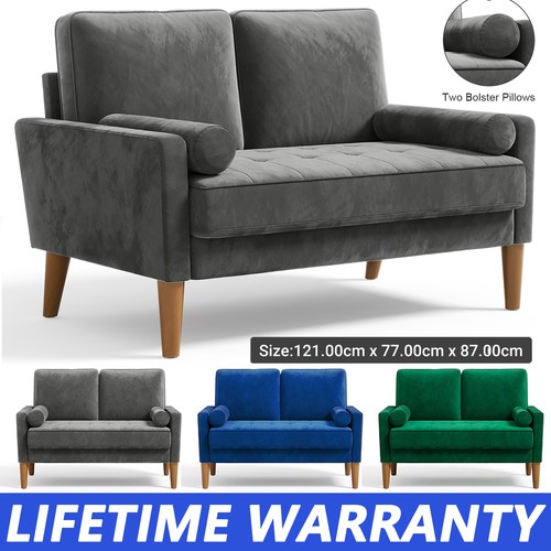 Seater velvet sofa with - velvet,