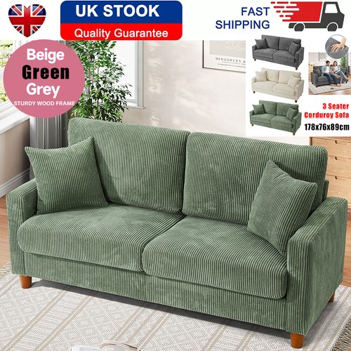 Seater corduroy sofa large - 3,
