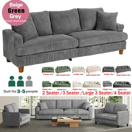 Seater corduroy sofa - 2/3/4,