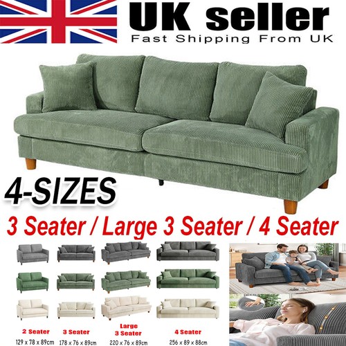 Seater corduroy sofa jumbo - seater,