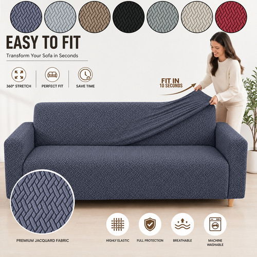 High stretch sofa cover - high,