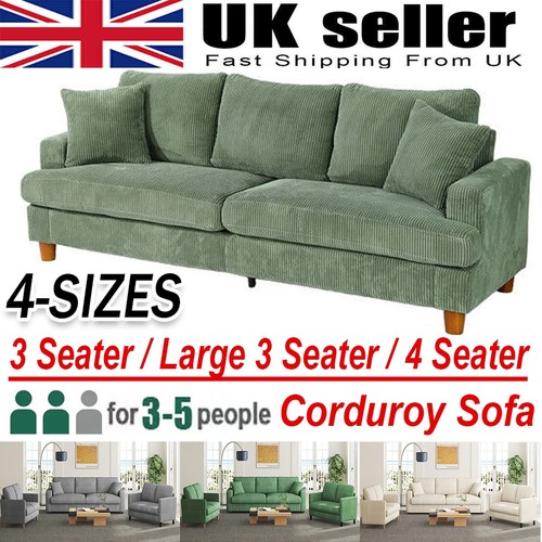 Seater corduroy sofa jumbo - seater,