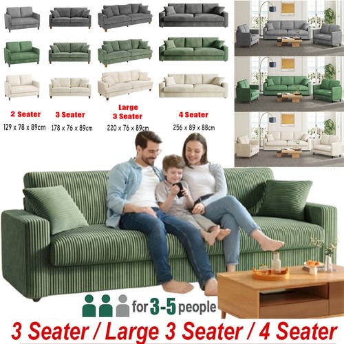 Seater corduroy sofa bed - corduroy,