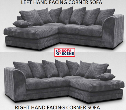 Jumbo cord corner sofa suite - jumbo,