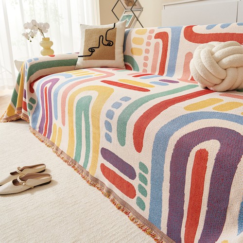 Colourful woven sofa - colourful,