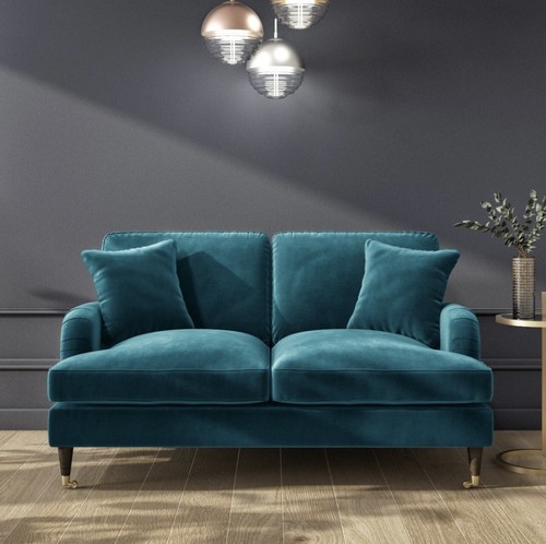 Sofa seater velvet couch - sofa, 2
