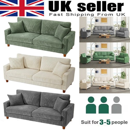 Corduroy sofa seater - 3-4,