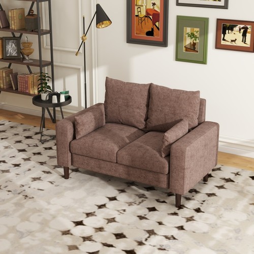 Modern linen sofa seater - linen, 3