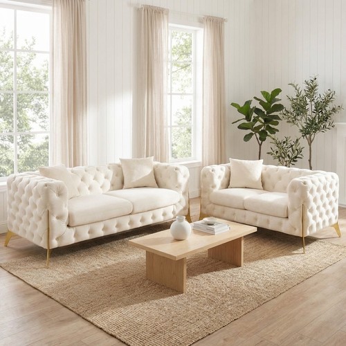 Chesterfield sofa seater - sofa, 3+2