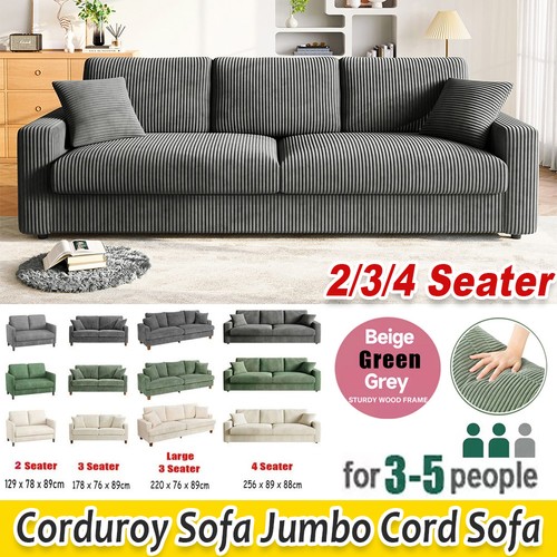 Seater corduroy sofa bed - seater,