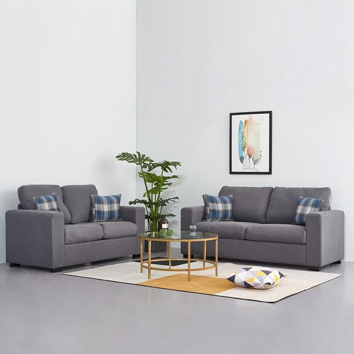 Seater linen fabric sofa - seater,