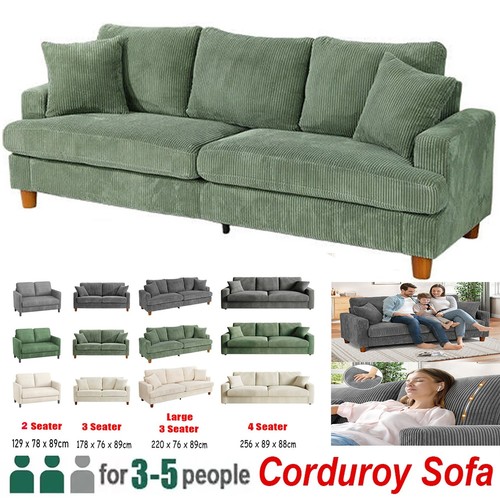 Seater corduroy sofa - seater,