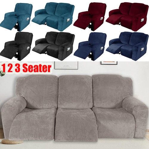 Seater velvet recliner - seater,