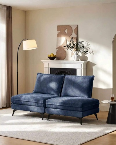Hudson navy blue modular sofa - navy,