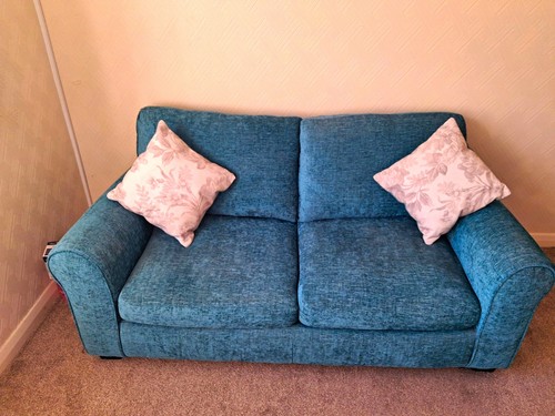 Som toile blue velvet seater - 2,