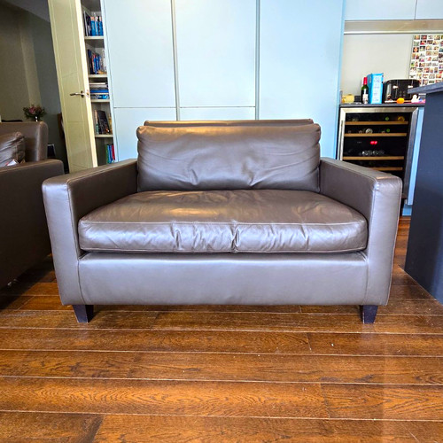 Habitat leather seater - 2, sofa