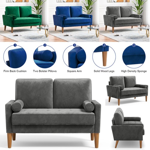 Seater velvet sofa - seater,