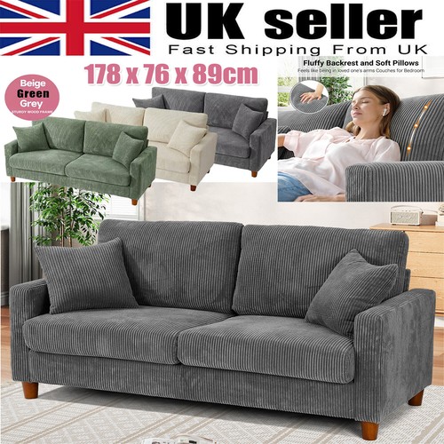 Modern seater corduroy sofa - corduroy,