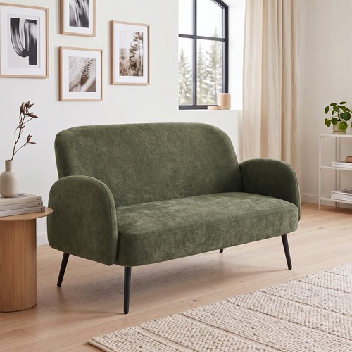 132cm seater sofa velvet - seater, sofa,