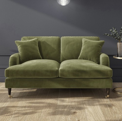Two seater sofa velvet couch - two,