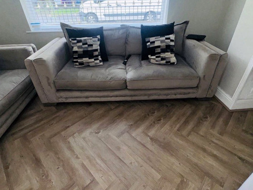 Grey seater fabric - grey, 2-seater
