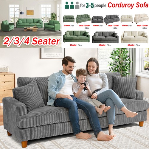Seater corduroy sofa - seater,