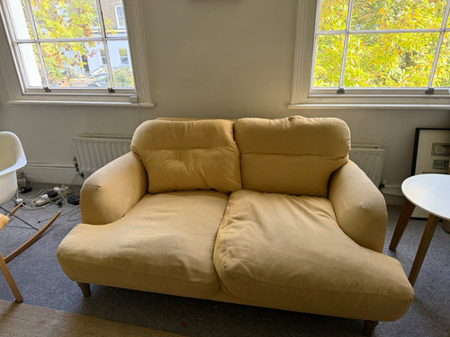 Loaf sugar bum seater sofa - loaf,