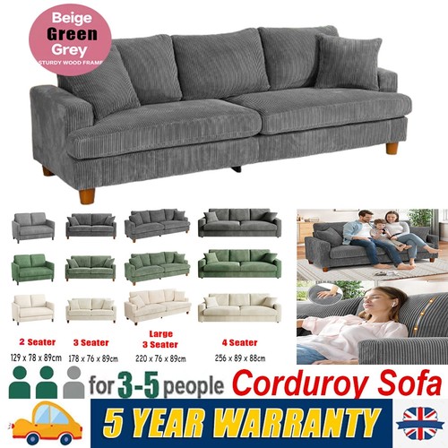 Seater corduroy sofa - sofa, jumbo