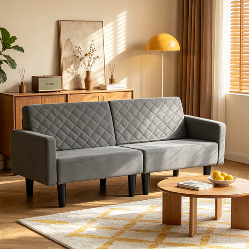 Convertible folding futon sofa - futon,