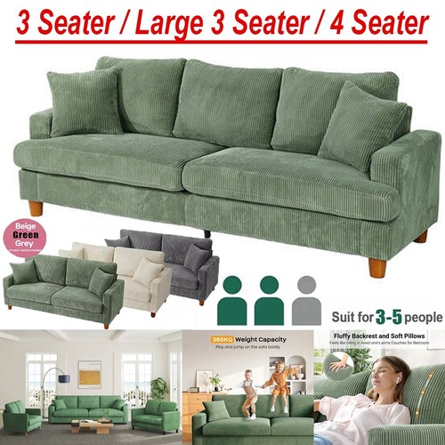 Seater corduroy sofa - seater,