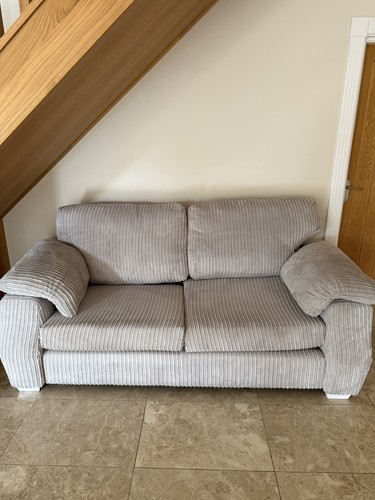 Grey corduroy striped seater - corduroy,
