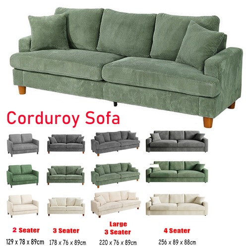Seater corduroy sofa - corduroy,